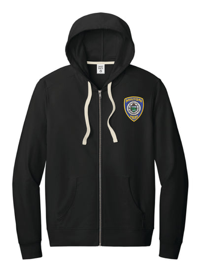 Milton Police: Unisex District Full Zip Hooded Sweatshirt