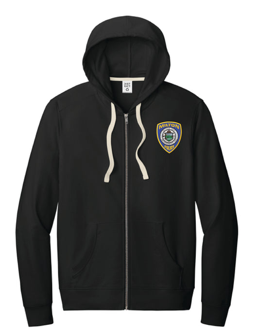Milton Police: Unisex District Full Zip Hooded Sweatshirt
