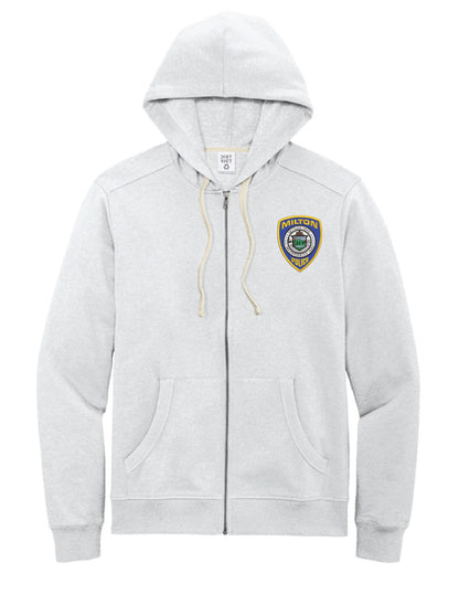 Milton Police: Unisex District Full Zip Hooded Sweatshirt