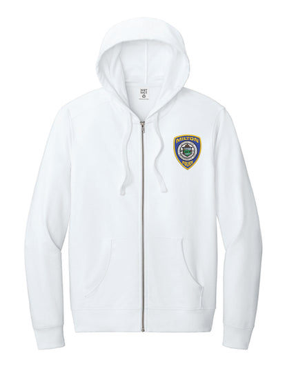 Milton Police: Unisex District Full Zip Hooded Sweatshirt