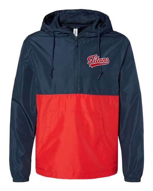 Pembroke Baseball and Softball: Red and Navy Lightweight Jacket