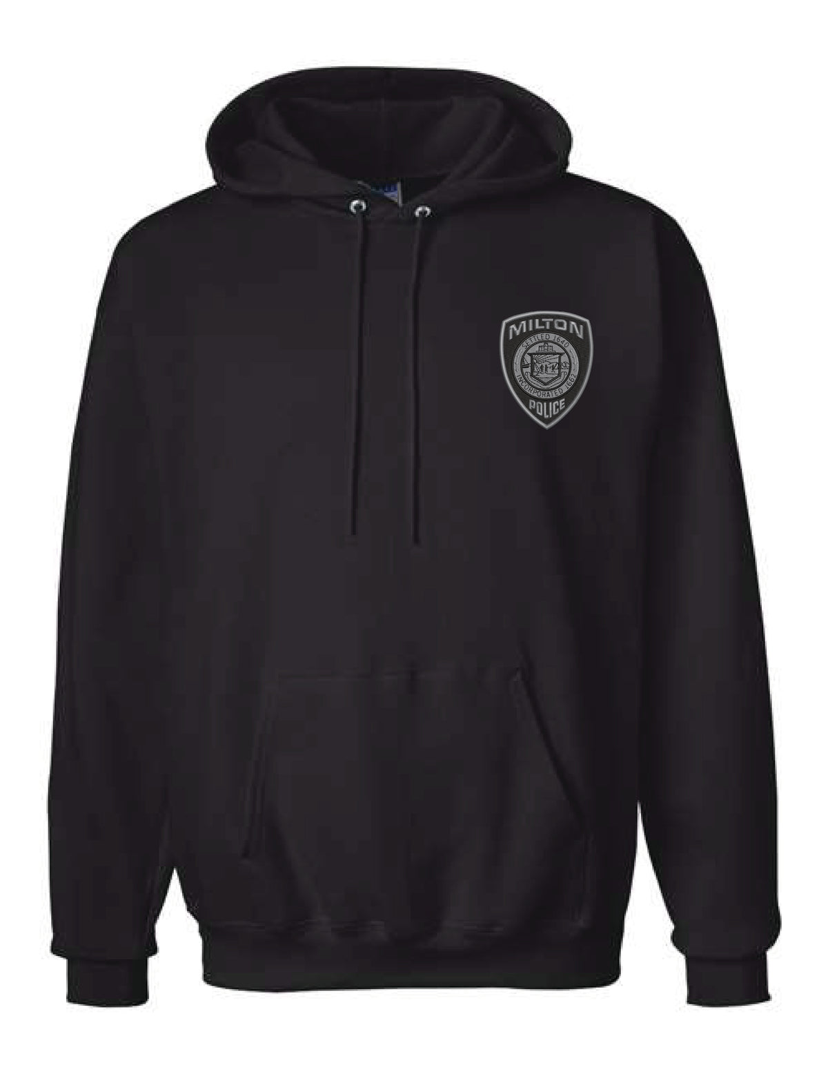 Milton Police: Hanes Hooded Cotton Sweatshirt