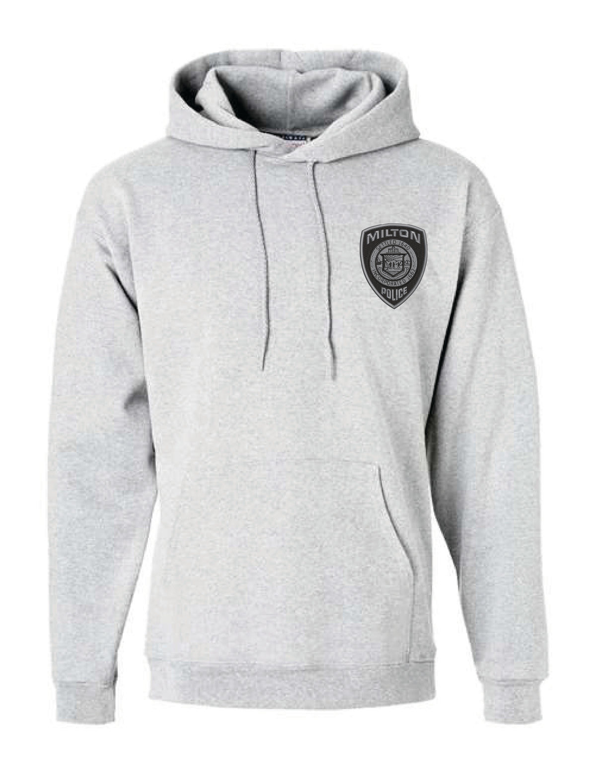 Milton Police: Hanes Hooded Cotton Sweatshirt