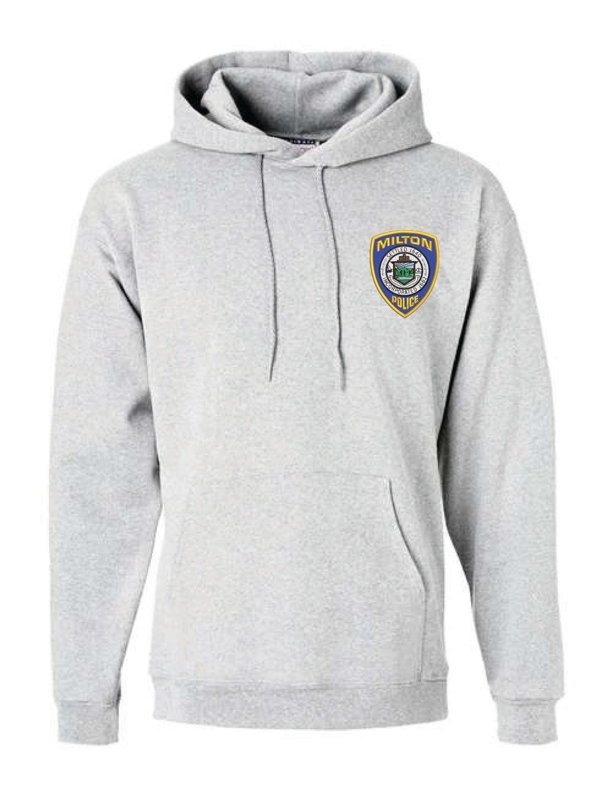 Milton Police: Hanes Hooded Cotton Sweatshirt