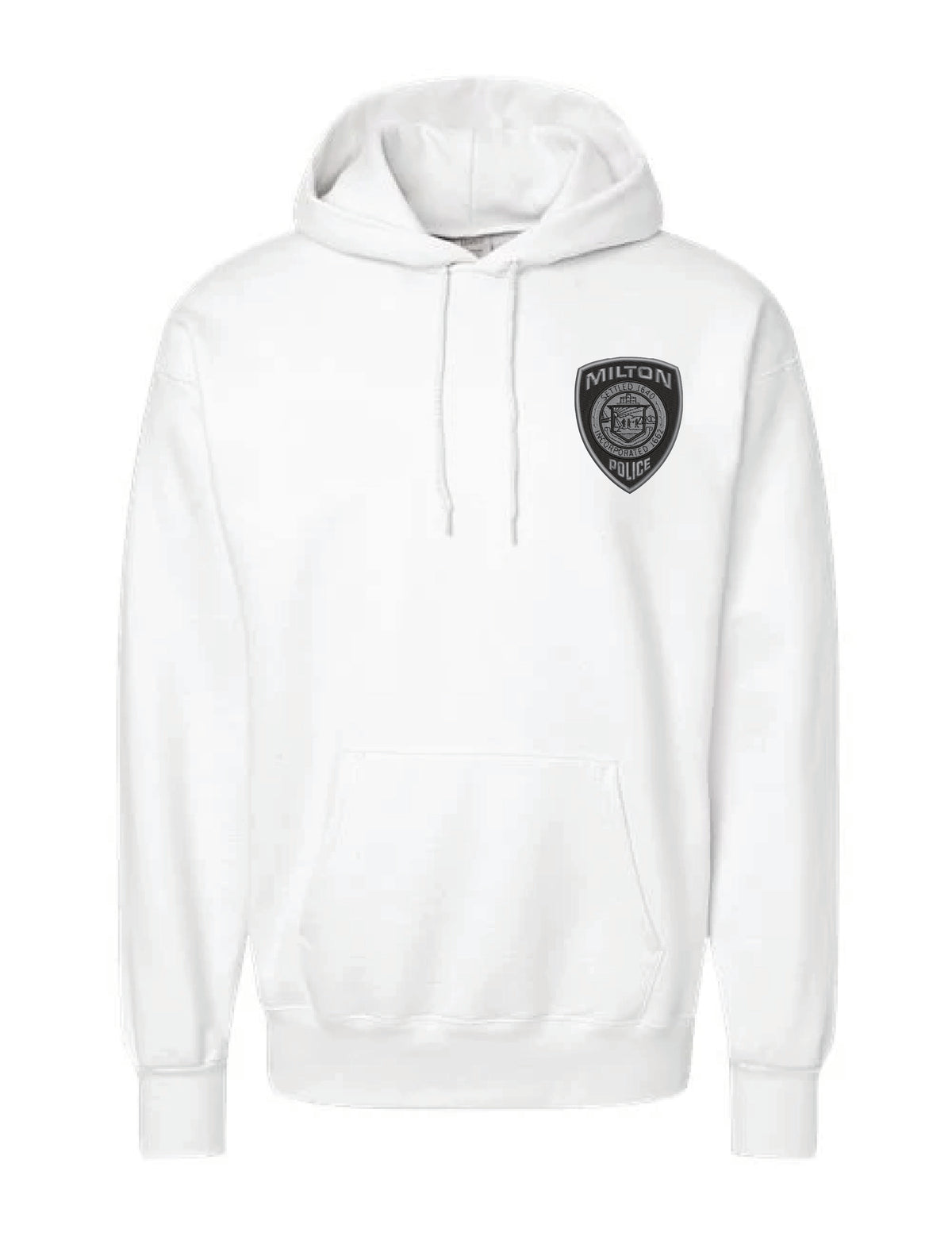 Milton Police: Hanes Hooded Cotton Sweatshirt