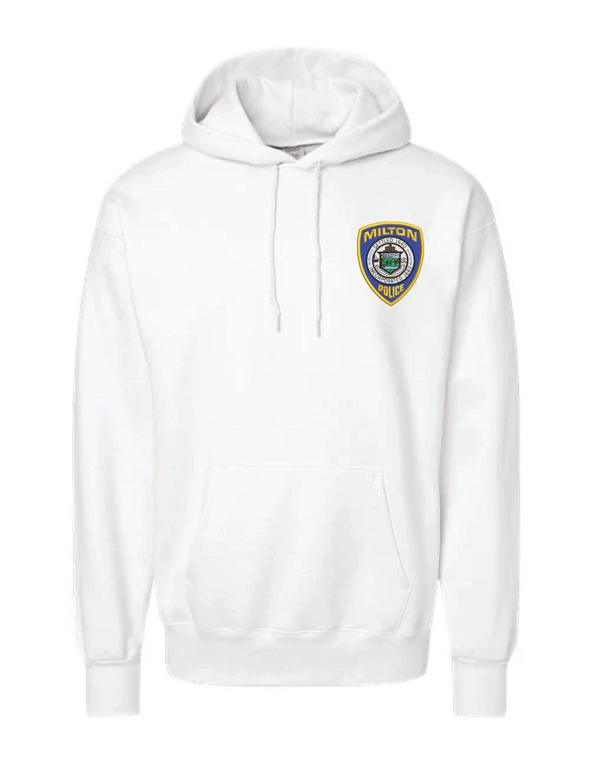 Milton Police: Hanes Hooded Cotton Sweatshirt