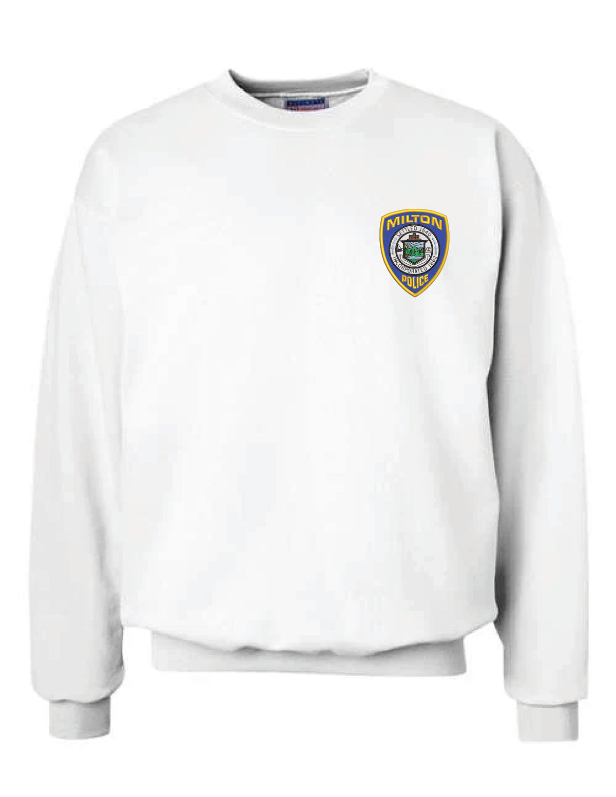 Milton Police: Hanes Crewneck Sweatshirt