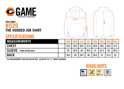 HRECC: The Game Firefighter Hooded Pullover Job Shirt
