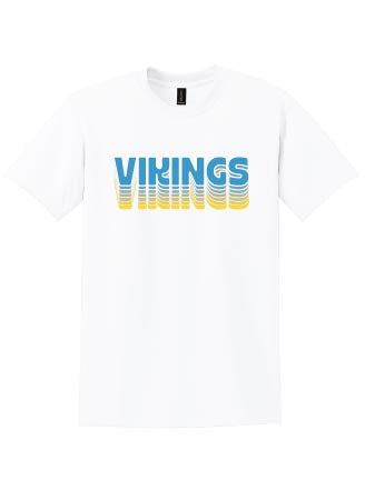 Go Vikings Sports: Gildan Cotton Retro Vikings Print