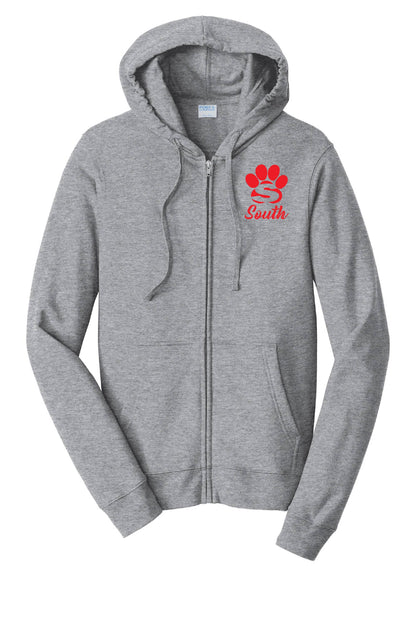 Braintree South: Embroidered Full Zip Fleece Hoodie