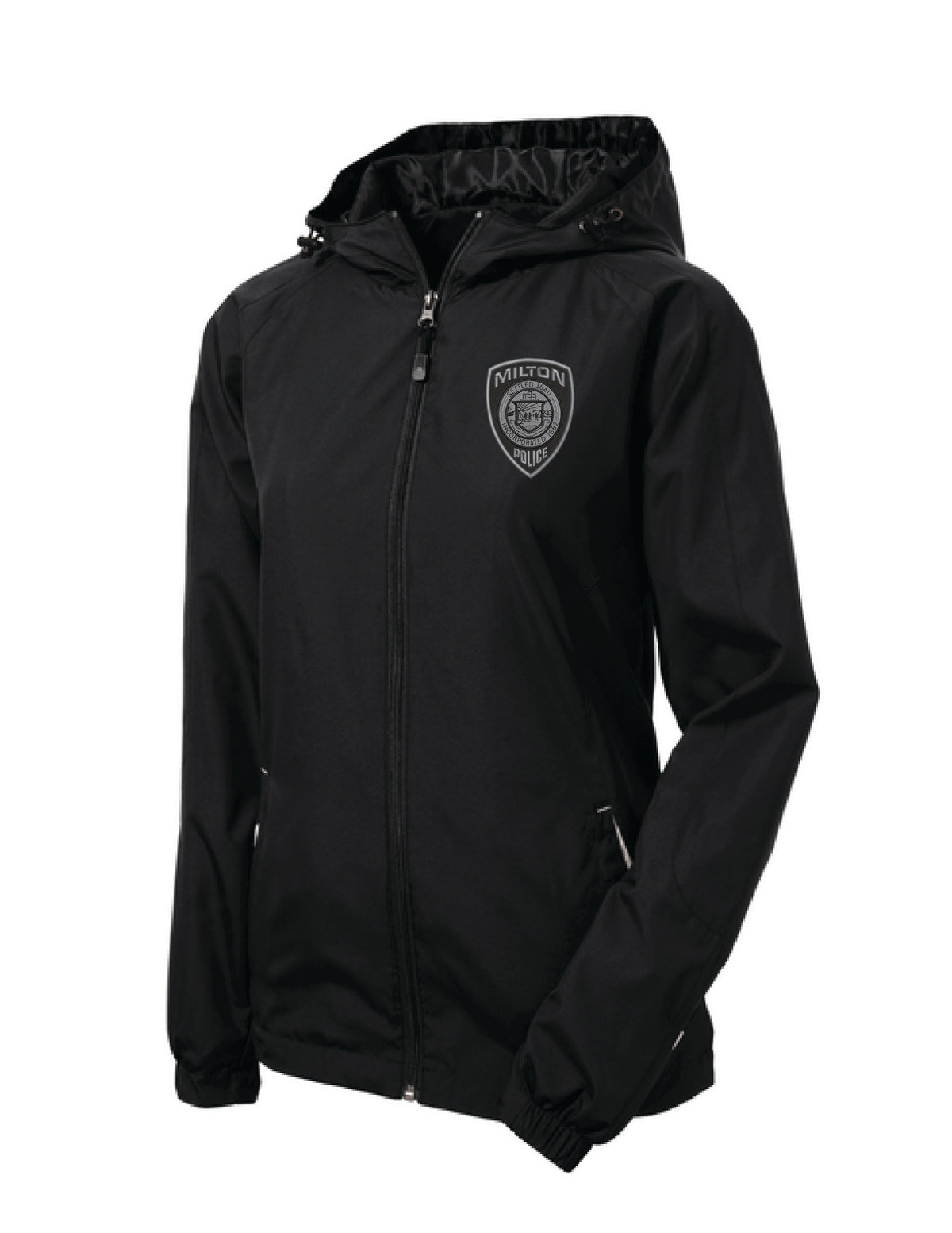 Milton Police: Sport-Tek Women's Colorblock Hooded Raglan Jacket