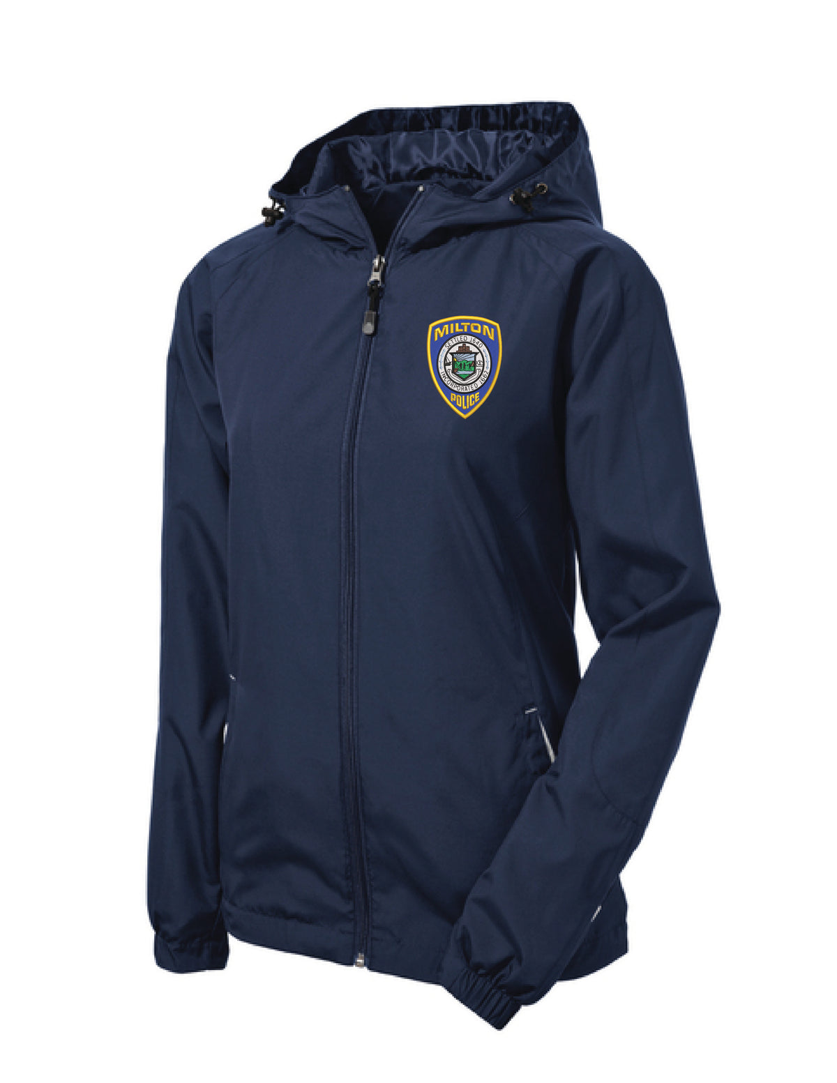 Milton Police: Sport-Tek Women's Colorblock Hooded Raglan Jacket