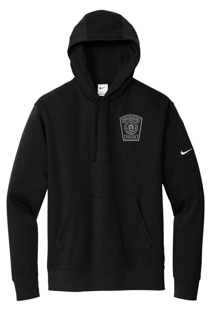Holbrook Police: Nike Brand Club Fleece Sleeve Swoosh Pullover Hoodie