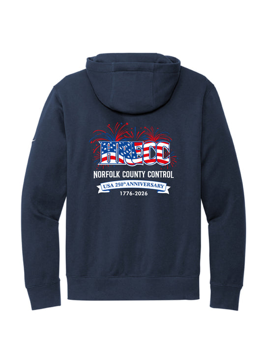 HRECC Stars and Stripes: Nike Club Fleece Sleeve Swoosh Pullover Hoodie