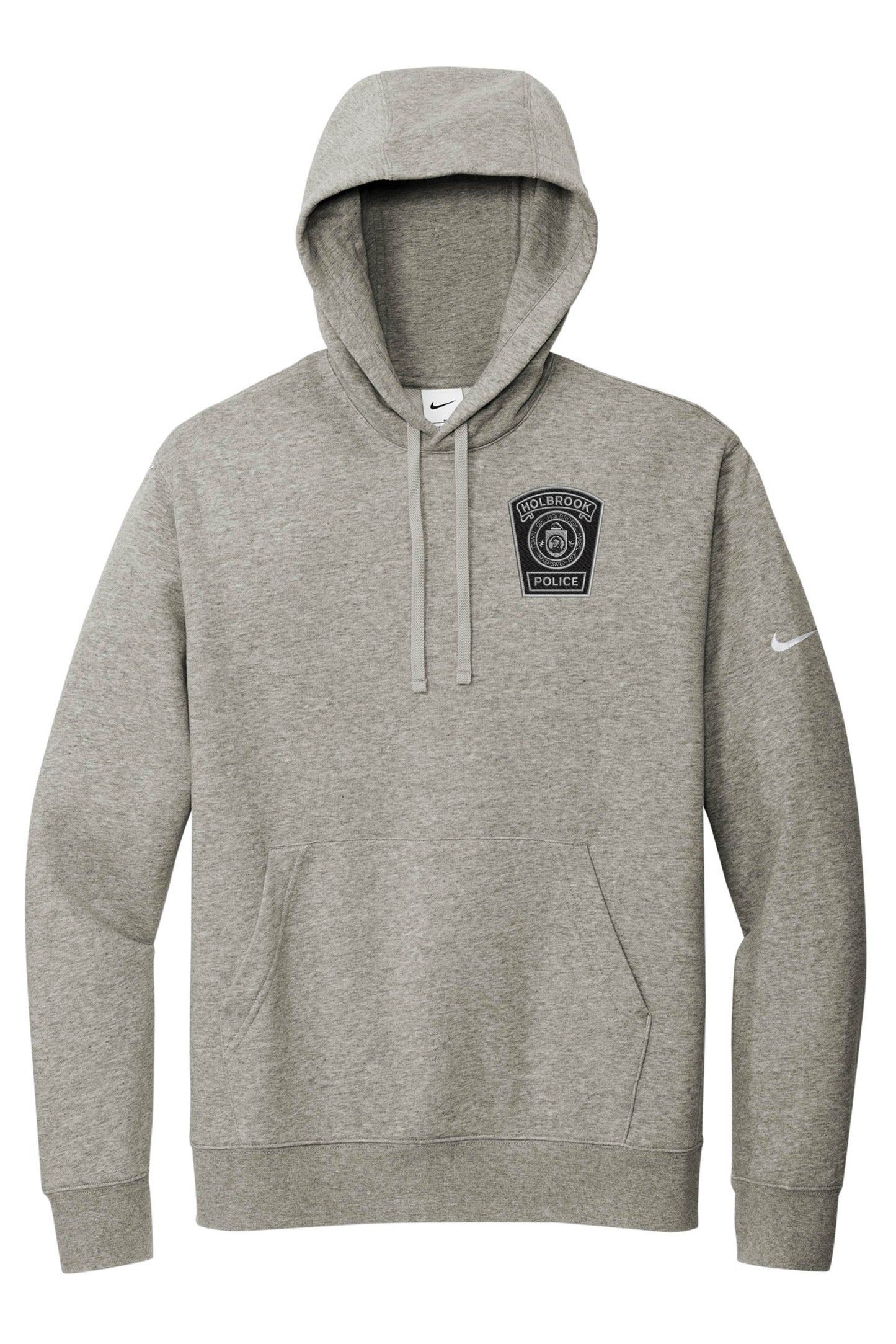 Holbrook Police: Nike Brand Club Fleece Sleeve Swoosh Pullover Hoodie