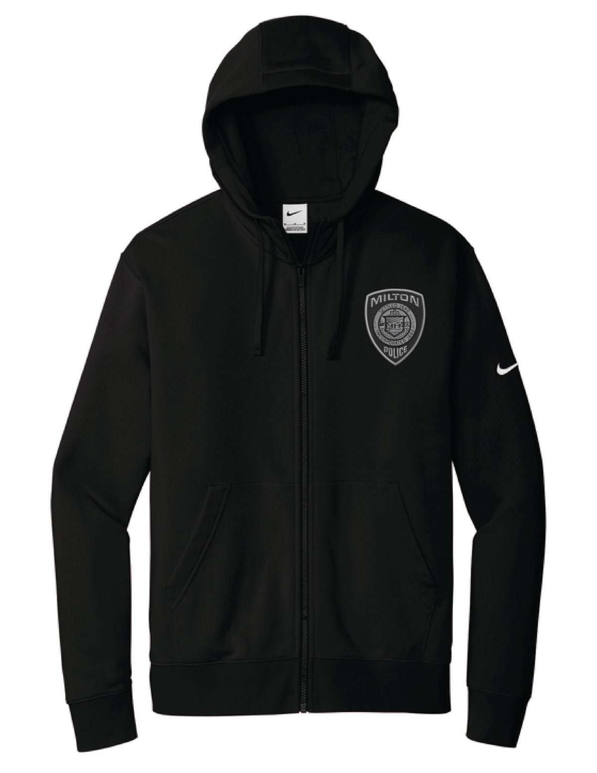 Milton Police: Nike Club Fleece Full-Zip Hoodie