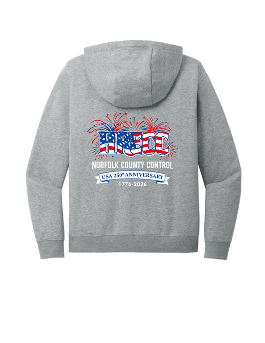 HRECC Stars and Stripes: Women's Nike Club Fleece Sleeve Swoosh Pullover Hoodie