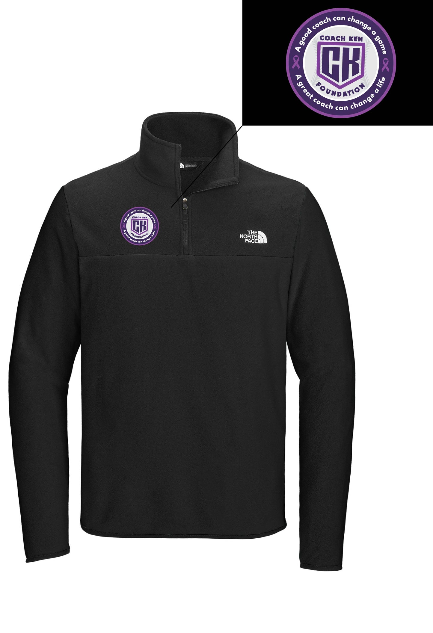 Coach Ken: The North Face® Embroidered Glacier 1/4-Zip Fleece