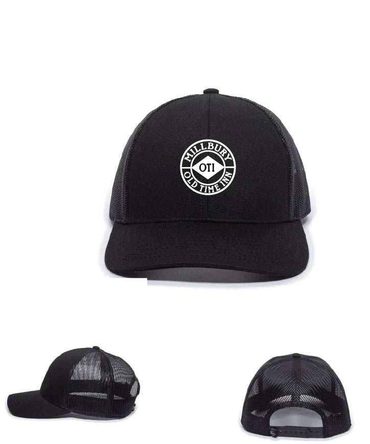 Millbury Old Time Inn: Embroidered Mesh Back Snap Back Trucker Hat