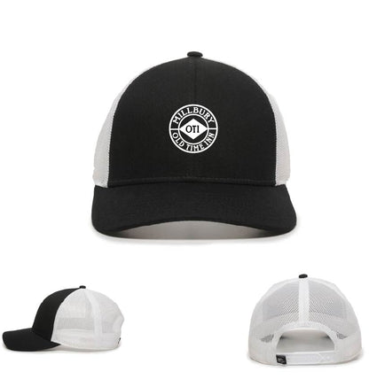 Millbury Old Time Inn: Embroidered Mesh Back Snap Back Trucker Hat