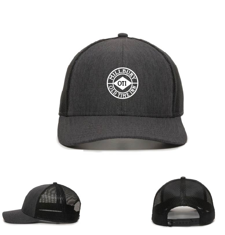 Millbury Old Time Inn: Embroidered Mesh Back Snap Back Trucker Hat