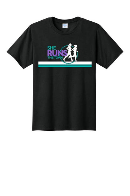 She Runs This Town: Unisex Cotton T-Shirt