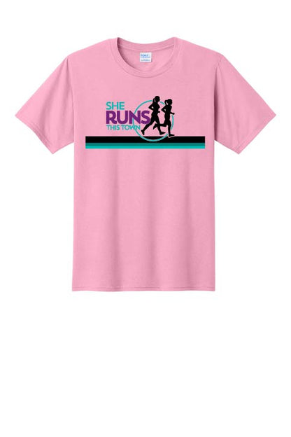 She Runs This Town: Unisex Cotton T-Shirt