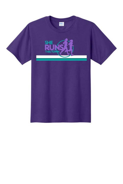She Runs This Town: Unisex Cotton T-Shirt