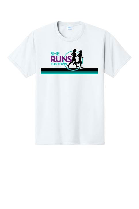 She Runs This Town: Unisex Cotton T-Shirt
