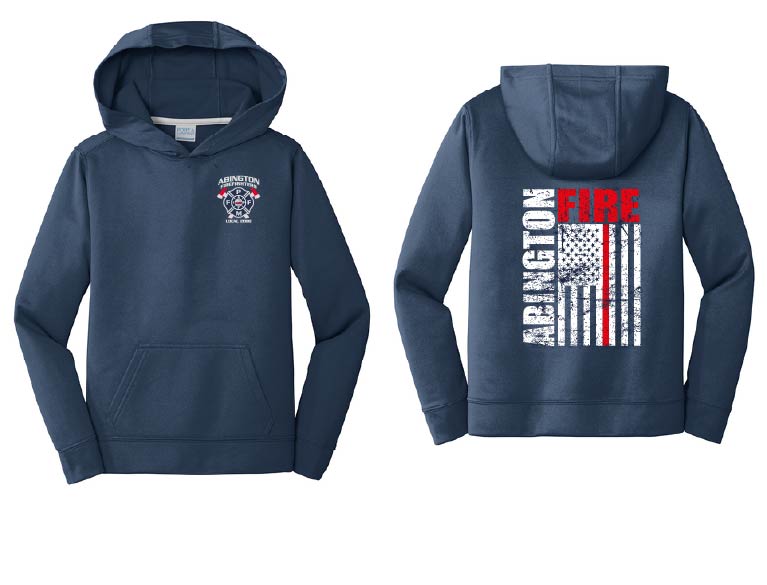 AFD: YOUTH Port & Co™ Youth Performance Fleece Pullover Hooded Sweatshirt