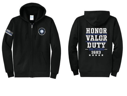 Freetown Police: Unisex Full Zip Hooded Sweatshirt
