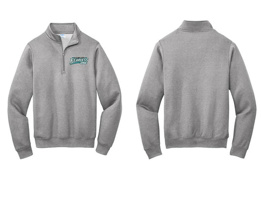 Fearless Softball: Unisex Embroidered Quarter Zip Sweatshirt