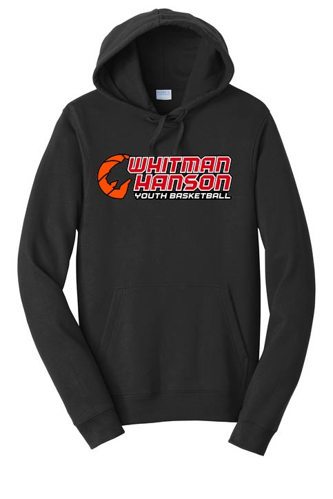 Whitman Hanson Basketball:  Port and Co Ringspun Hooded Fleece Sweatshirt