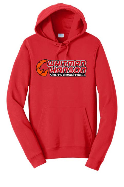 Whitman Hanson Basketball:  Port and Co Ringspun Hooded Fleece Sweatshirt