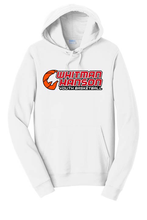Whitman Hanson Basketball:  Port and Co Ringspun Hooded Fleece Sweatshirt