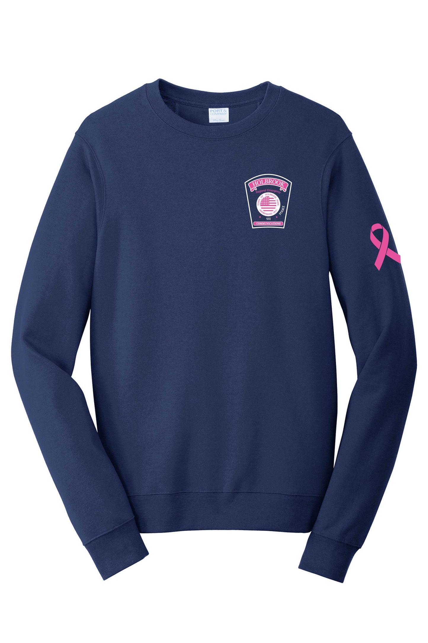 HRECC Breast Cancer Store: Unisex Fleece Crewneck Sweatshirt