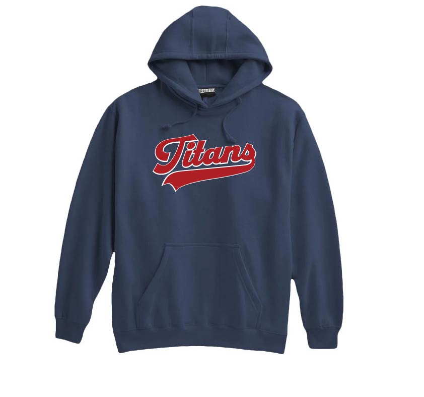 Pembroke Baseball and Softball: Pennant Super-10 Hooded Titans Sweatshirt *Adult and Youth Sizes* (Copy)