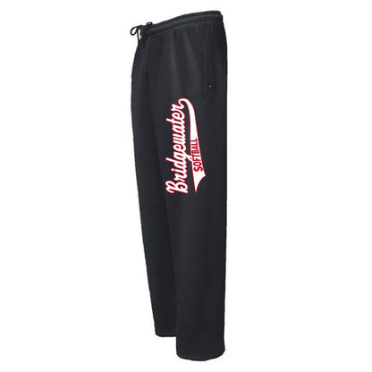 Bridgewater Softball: Pennant Open Bottom Sweatpants