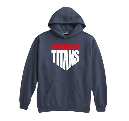Pembroke Baseball and Softball: Pennant Super-10 Hooded Sweatshirt *Adult and Youth Sizes*