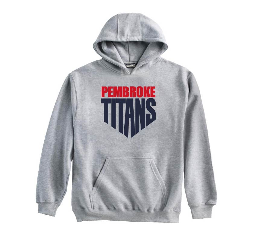 Pembroke Baseball and Softball: Pennant Super-10 Hooded Sweatshirt *Adult and Youth Sizes*