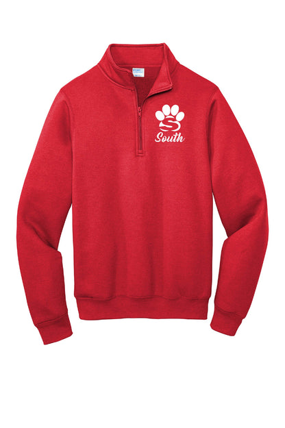 Braintree South: Embroidered Quarter-Zip Fleece Pullover