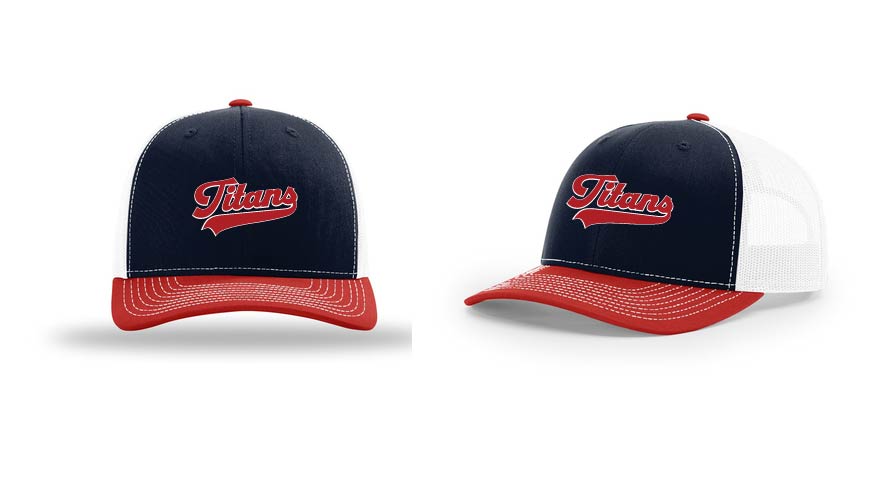 Pembroke Baseball and Softball: Richardson Snapback Trucker with Puff Embroidered Logo