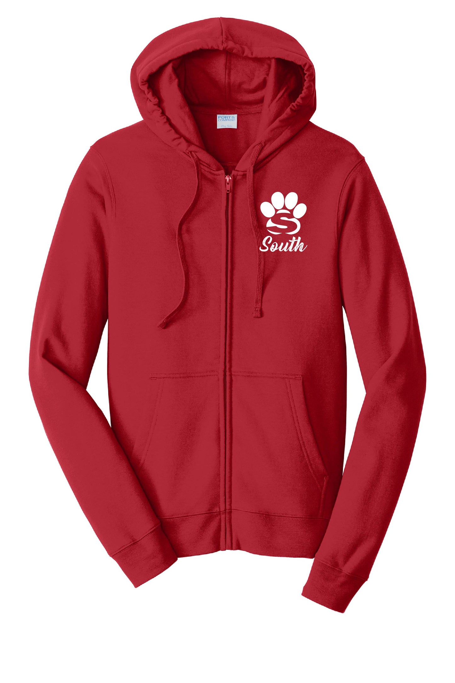 Braintree South: Embroidered Full Zip Fleece Hoodie