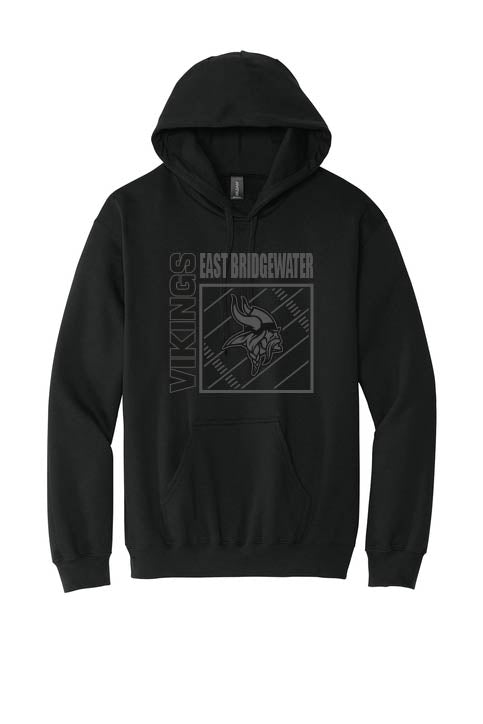 EBCCYF&C: East Bridgewater Black Tonal Football Hoodie