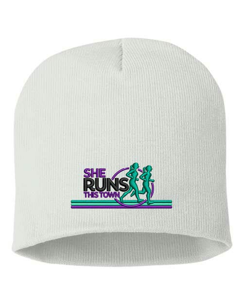 She Runs This Town: Embroidered 8" Beanie