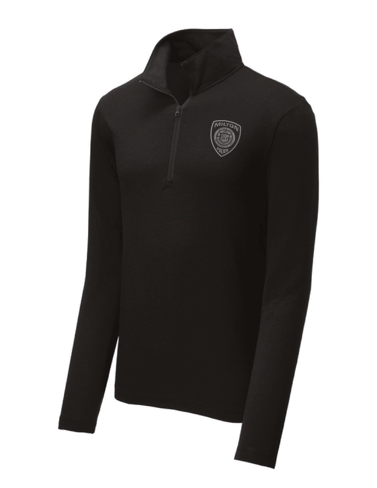 Milton Police: Sport-Tek Men's Tri-Blend Wicking 1/4-Zip Pullover