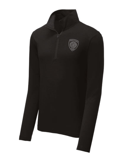Milton Police: Sport-Tek Men's Tri-Blend Wicking 1/4-Zip Pullover