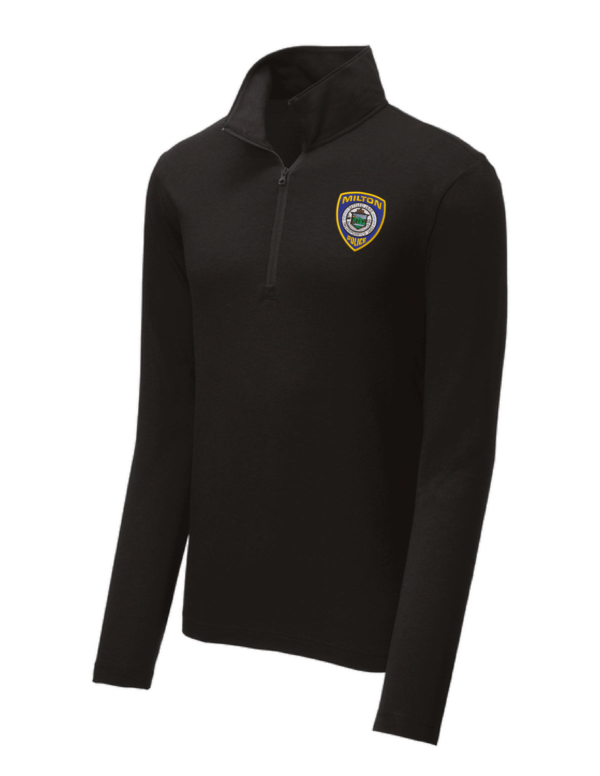Milton Police: Sport-Tek Men's Tri-Blend Wicking 1/4-Zip Pullover