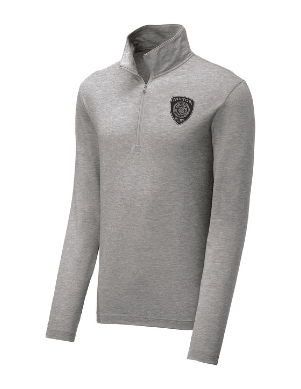 Milton Police: Sport-Tek Men's Tri-Blend Wicking 1/4-Zip Pullover