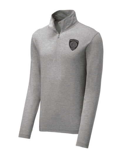 Milton Police: Sport-Tek Men's Tri-Blend Wicking 1/4-Zip Pullover